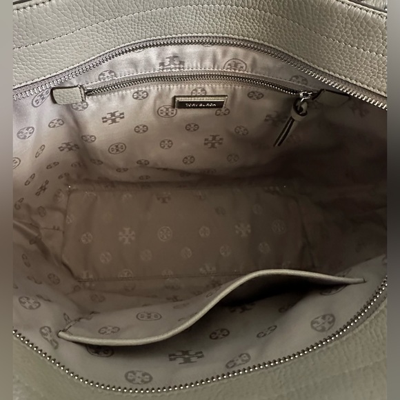 Tory Burch Taupe Leather Tote Like New / Excellent Condition with Dust Cover - Picture 2 of 3